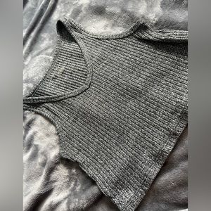 American eagle gray crop top small